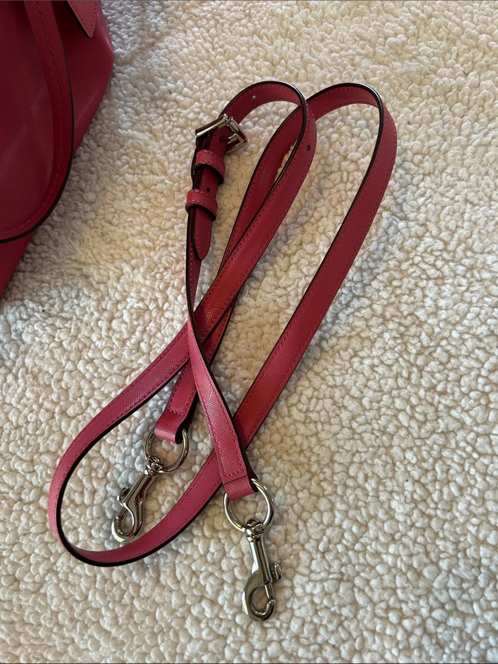 Coach Pink Leather Top-Handle and Crossbody Satchel
